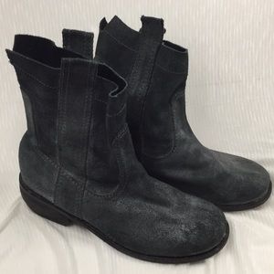 Joe's leather gray ankle boots size 10 SEE NOTES